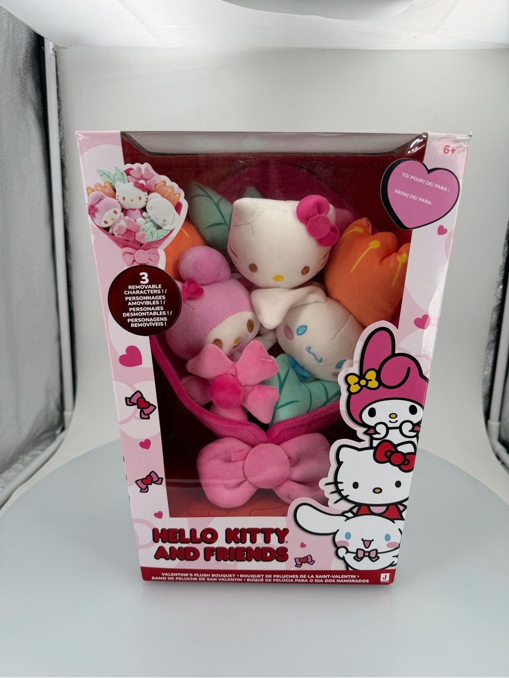 Hello Kitty Plush Bouquet Set - Pink, White, Orange